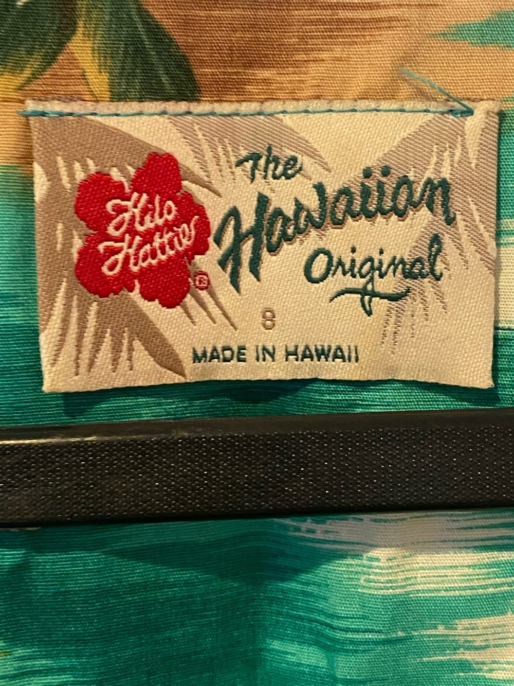 Hilo Hattie Tropical Teal Hawaiian Button-Front Dress - Picture 5 of 5